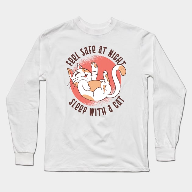 Funny Cat Long Sleeve T-Shirt by LR_Collections